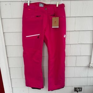 Mammut Stoney HS Snow Ski Pants Pink size 12 NWT NEW